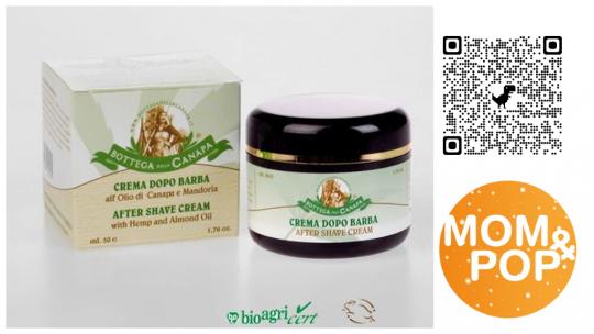 After Shave Cream with Hemp and Almond Oil 50ml 