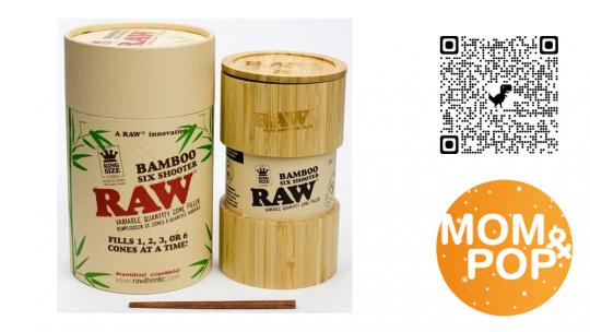 RAW Bamboo Six Shooter King Size 